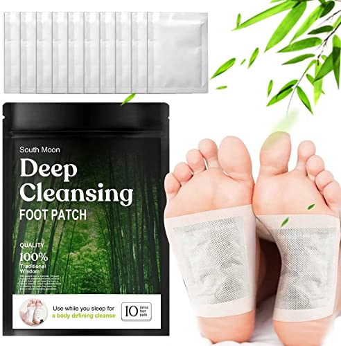 Detox Fußpflaster 50 Pflaster Entgiftungspflaster Füße Detox Foot,100% Natürliche Detox Fußpads, Foot Patch für Stressabbau & Tiefschlaf,um Giftstoffe zu entfernen und den Körper zu reinigen