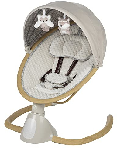 Safety 1st 5 Modes Bluetooth Swing, Bluetooth Enabled with Digital Touch Screen and Remote Control, Dunes Edge