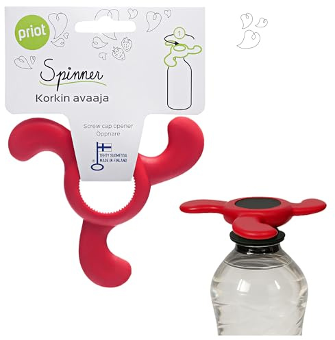 Priot Spinner Flaschenöffner - Flaschenschraube Kappenöffner, Verdrehen Sie offene Kappen für schwache Hände, Kinder, Senioren, Menschen mit Arthritis