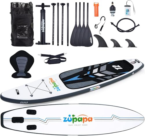 Zupapa 366 cm, set di tavola gonfiabile per SUP, con seduta per kayak, accessori completi