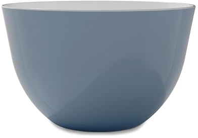 Trebonn Pile, Stackable Bowl Diámetro 28 cm x h 17 cm Cuenco Grande con Acabado Brillante, ensaladera o sopera (NordicBlue)