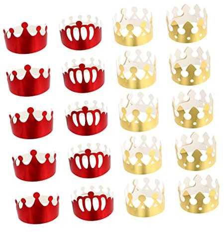 VICASKY Goldene Papierkrone für Geburtstagsparty und Feiern