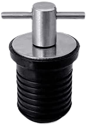 JTQYFI Boot Ablassstopfen 1 Oder 1 1/4 T Förmiger Ablassschraube Deck Ablassstopfen Passend 23-mm-30-mm Loch