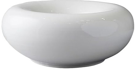 OLSKFUH Dining Plates Ceramic Dinner Plate White Round Western Pasta Plate Creative Household Fruit Dessert Plate Kitchen Cold Dish Plate Dinner Plate,9 Inches-One Size