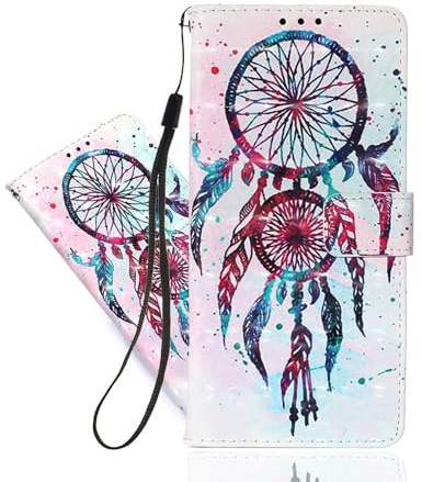 IMEIKONST for Samsung Galaxy A56 5G Wallet Case with Card Slots, Premium PU Leather Magnetic Closure Shockproof Protection 3D Cute Design Cover for Samsung A56 5G. Blue Campanula YB