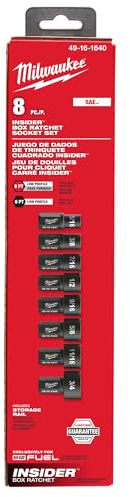 Milwaukee Electric - Insider. Box Ratchet Socket SAE Set 8PC