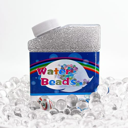 50000 Clear Water Gel Beads, Decorative Vase Filler Balls | Perfect for Floating Candles, Floral Arrangements, Wedding Centerpieces, Plant Decor, DIY Crafts & Indoor Home Decoration