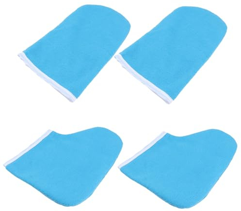LRXIYODE Set de Soin Paraffine pour Mains et Pieds Moufles et Chaussettes en Coton, Facile à Enfiler, Absorption Maximale D'humidité, pour Spa Professionnel