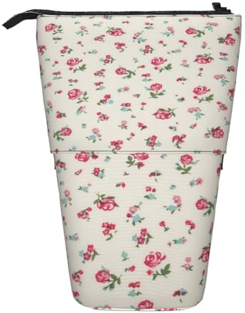 WOPQS Lovely Sweet - Estuche retráctil vertical con diseño de cerezo rojo