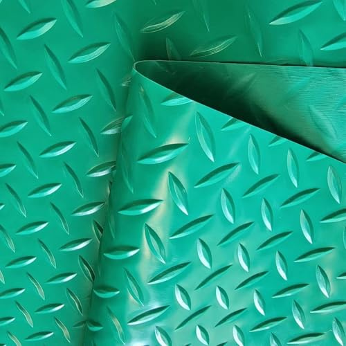 Sol Garage, Rouleau de Revêtement de Sol Antidérapant en PVC à Motif Diamant for Remorque, Tapis de Sol for Entrepôt, Salle de Sport, Remorque, Camionnette, Facile à Découper et à Nettoyer