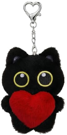 Tapufitil Gatto Nero Peluche Portachiavi E Ciondolo Per Borsa Per San Valentino E San Patrizio Kawaii