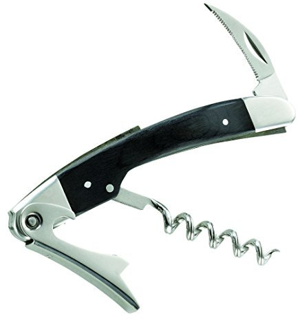 Herbertz Couteau Sommelier Couteau en Bois de Pakka Coupelles Unisexe M Gris