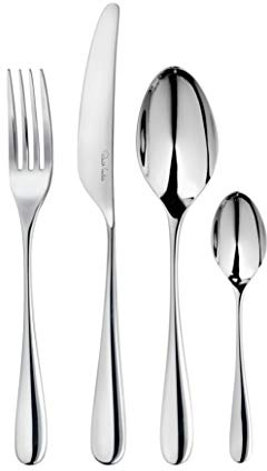 Robert Welch Arden Bright, 24 Piece Cutlery Set for 6 People. Made from Stainless Steel. Dishwasher Safe.
