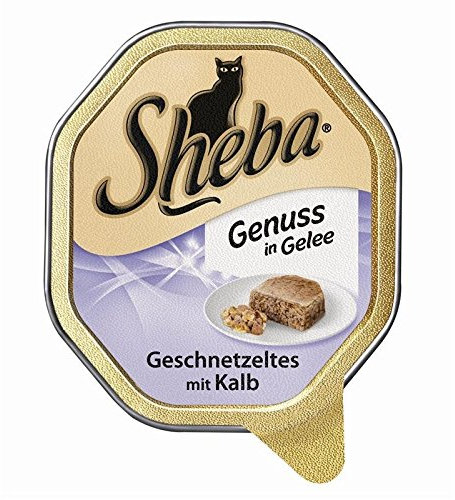 Sheba Katzenfutter Nassfutter Delikatesse in Gelee mit Huhn, 1 x 85g Schale