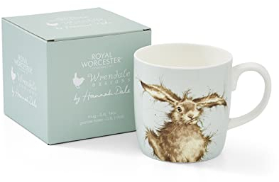 Wrendale Liebre Brained Taza, Multicolor