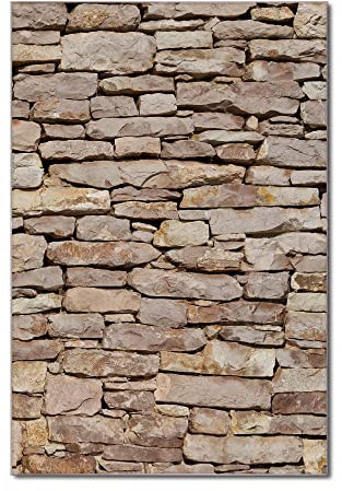 banjado Glas Magnettafel (40 x 60cm) - Magnetwand Glas - Magnetpinnwand als Memoboard - Pinnwand Magnettafel Küche, Büro, Kinderzimmer - Stadtmauer