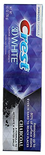 Crest 3D White Toothpaste CHARCOAL 4.1 Ounce (116g)