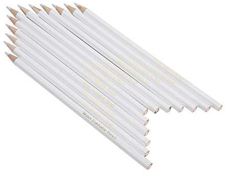 Fydun 12PCS Nähmarkierungsstift Verschwundenen markierungsstift Wasserlöslicher Nähen Bleistift Weiß zum Stoff Schneiderin