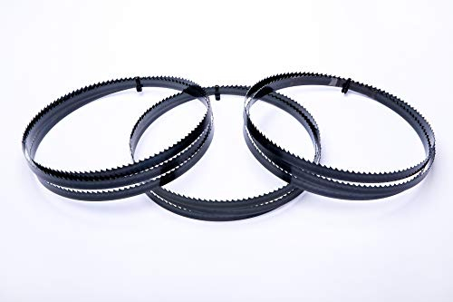 Encut - Set di 3 lame per sega a nastro ad alte prestazioni, 1790 x 10 x 0,65 mm, in acciaio per utensili, 6 tpi