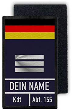 Copytec Rank Patch Feuerwehr Hauptlöschmeister Dienstgrad Freiwillige NRW #35498