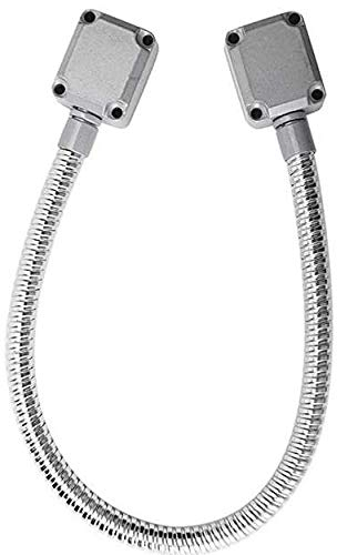 MondialPro Gaine de Passage en Acier Inoxydable, Conduit Électrique, Argenté, 10 mm, 56 cm