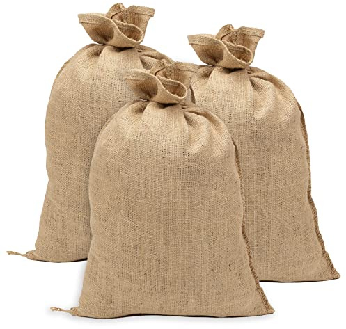 La Cordeline Lot 3 Sacs Toile Jute 41x60 cm 400 gr/m2, 15 kg environ, ACJN120M-L3