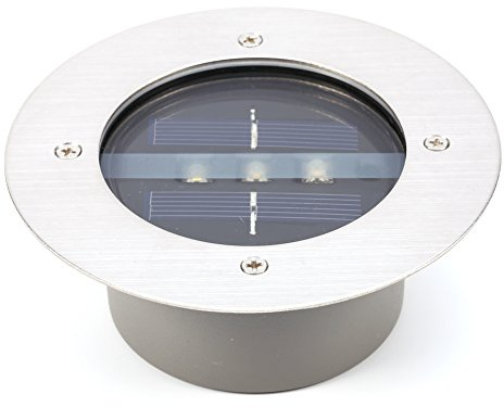 TOPINCN Ground Outdoor Solar Light, In-Boden Pathway Lights Landschaftsbeleuchtung für Rasen Yard Deck Patio Auffahrt Gehweg Weiß