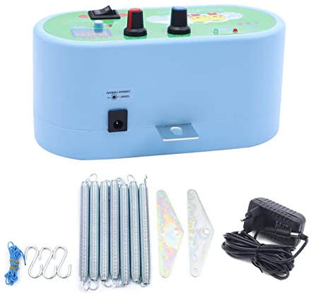 Automatisch-Schwingfeder Elektrisch Schaukel Federwiege, Hängende Elektrische Wiegensteuerung mit 7 Stück Feder, Max Lastgewicht 20 kg, Zeit Vibrationsamplitude einstellbar für Babywiege Hängematte