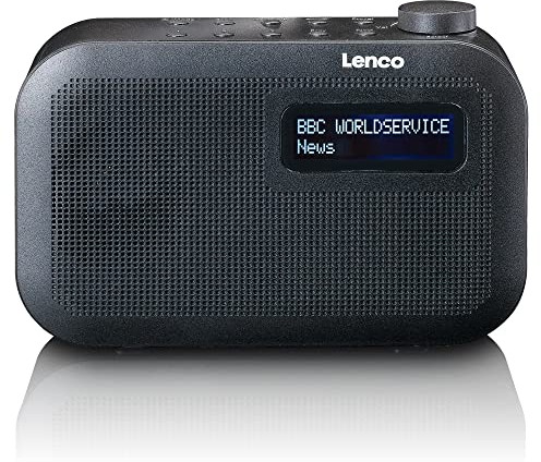 Lenco PDR-016 Radio portatile DAB+ – Bluetooth 5.0 – PLL FM Radio – 3 tasti di memoria – adattatore di rete – antenna telescopica – nero