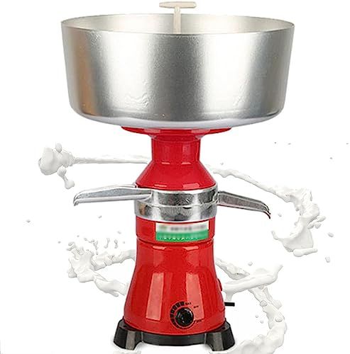 Separatore centrifugo per crema di latte 80L/H, Centrifuga elettrica per burro da cucina con separatore di panna, Macchina professionale regolabile per la sgrassatura del latte, per trasformare