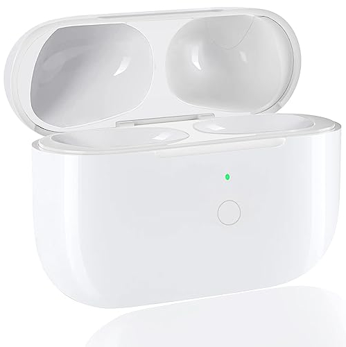 Carcasa de Carga inalámbrica Compatible Air Pod Pro y Air Pod Pro 2, Reemplazo Original Wireless Charging Case con emparejamiento Bluetooth (Pro2-white)