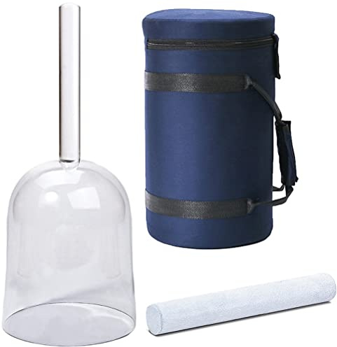 Cuenco de canto de cristal transparente de mano de 6 pulgadas for curación de sonido, meditación, yoga, mango Cuenco de canto de cuarzo con estuche de transporte y mazo de gamuza ( Color : 440Hz , Siz