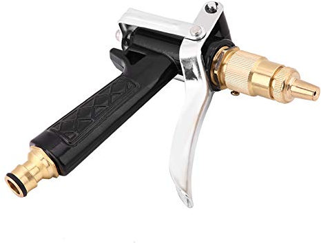 Gartenschlauch-Düsensprüher, Robuste Metall-Sprühpistole Mit Vollmessingdüse, Handgehaltener Wasser-Hochdruck Für Rasen, Duschen von Haustieren, Autowaschen