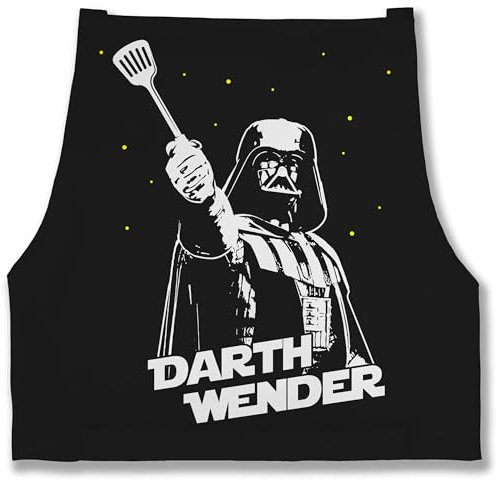 Shirtracer Schürze - Grillschürze - Erwachsene - Darth Wender I Lustige Geschenke Männer Vatertag I Weihnachten - 85x69 - Schwarz - weihnachts geschenk schürzen grillen apron grillmeister