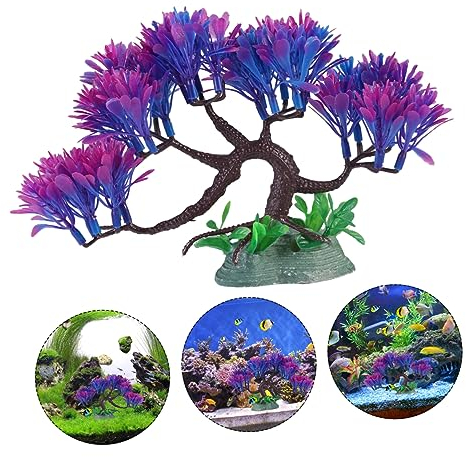 Angoily 1Stk Simulierter Banyanbaum realistisches Aquarium Aquarienlandschaftspflanzen künstliche Pflanzen Ornament künstliches Aquariengras Aquariumdekorationen Anlage schmücken Zubehör