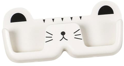 MAGICLULU Brillen Aufbewahrungsbox Brillenetui Sonnenbrillentasche Sonnenbrillenständer Brillenständer Zum Aufhängen Wandmontierte Vitrine Brillenbox Gläser Kabinett Pp Weiß