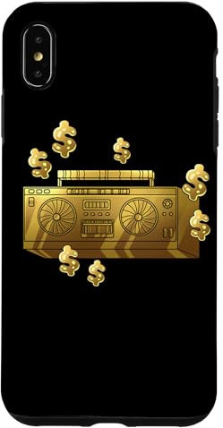 Hülle für iPhone XS Max Dollar Boom Box Ghetto Blaster 70er 80er 90er Y2K