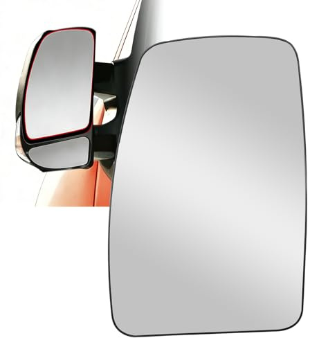 JUUDDENPARTS 4419416 Left Door Wing Upper Mirror Heated Glass, Replacement for Vauxhall Opel Movano 2010-2020, for Renault Master 3 2010-2020, for Nissan NV400 2011-2020, Replace 93197494 963662420R