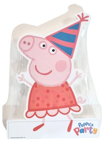 BeenSmile, Peppa Pig Geburtstagsdekorationen, Kork Figur von Peppa Pig zum Dekorieren von Tischen und Kinderpartys, perfekte Größe, 29 x 21 x 3 cm