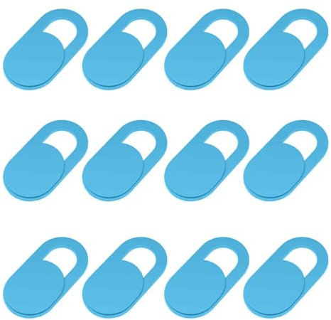 WeddHuis 12 Pièces Cache Webcam pour Téléphone, Tablette, Ordinateurs Portables, Webcam et Cache Caméra Ordinateur, Protection de Votre Vie Privée (Bleu)
