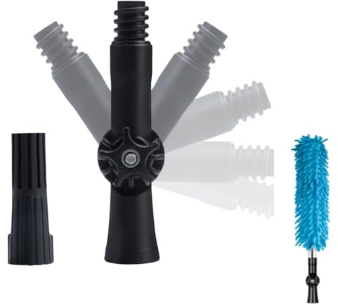 Extension Pole Angle Adapter - Rotatable Hinge Tip with 1/4 Anti-Wobble Thread | Universal Adjustable for Gutter Cleaning Tools, Window Cleaner Brush, Paint Roller | Dusting Pole Accessory
