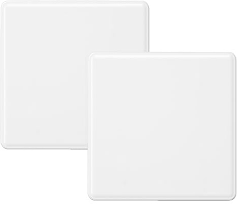 Cubiertas ocultas para enchufes, 2 piezas de cubiertas ocultas para interruptores de luz, cubiertas para enchufes de 8,6 x 8,6 cm, cubiertas para interruptores de luz para enchufes o interruptores no