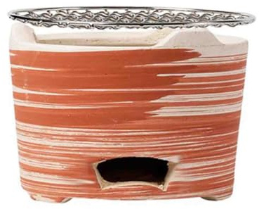 Alte Barbecue aus Ton, Ton-Holzkohle- und Holzofen for Grill und Tee, mehrfarbig, mehrere Größen(Red,5.5x5in/14x12cm)