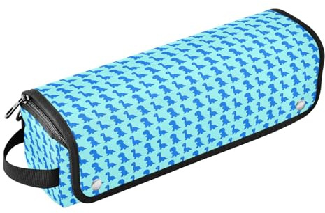 Organizador 2 en 1 de herramientas para el cabello con alfombrilla extraíble resistente al calor, herramientas de calefacción, organizador de bolsa de viaje para alisadores, rizadores, secador de pelo