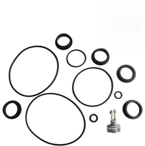 Lecreatekit Kit de reparación de juntas tóricas de válvula de liberación de aire para bombas de filtro de arena Intex, piezas de repuesto de goma con prevención de fugas para mantenimiento de piscinas