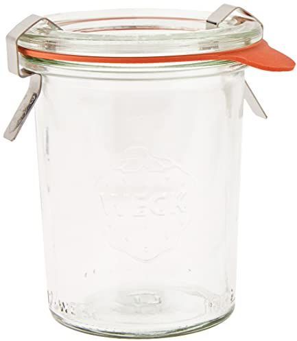 Weck 187 12 Stück Sturzglas Einmachglas Einweckglas inkl. Gummiringe und Weckklammern