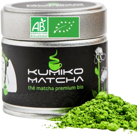 Thé Matcha Premium du Japon 30g Kumiko - Certifié Bio - Qualité de Cérémonie