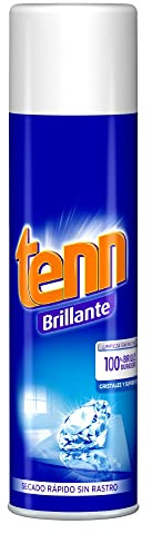 Tenn Limpiacristales en Espuma Aerosol 500ml – Spray para Cristales y Espejos – Secado Rápido Sin Marcas – Limpieza Profesional para Ventanas y Mamparas
