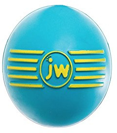 JW PET ISqueak Squeaker Dog Puppy Fetch Chew Toy MEDIUM Ball - 2 Pack