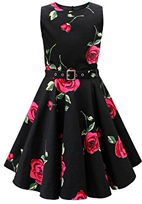 BlackButterfly Niñas 'Audrey' Vestido Vintage Años 50 Divinity